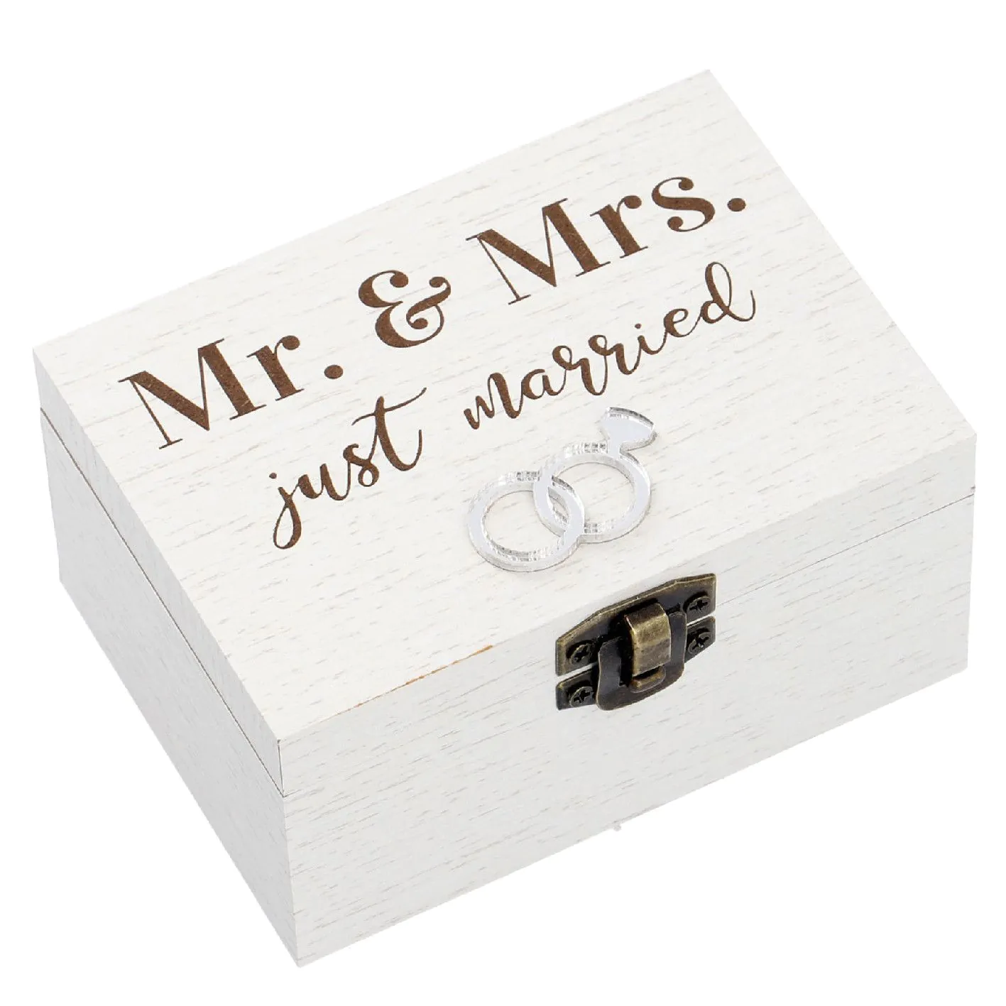Geschenkbox mit Spieluhr, Mr. & Mrs., 10 x 7 cm