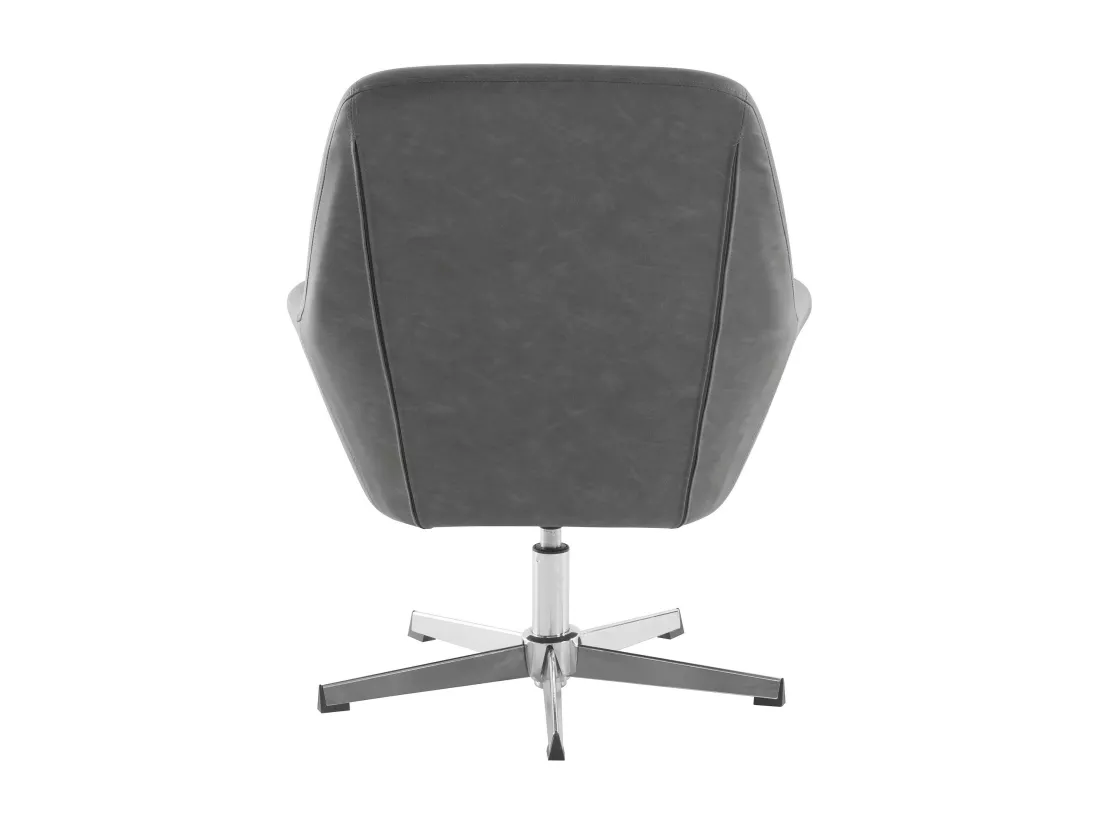 Naomi | Chaise d'appoint en PU gris