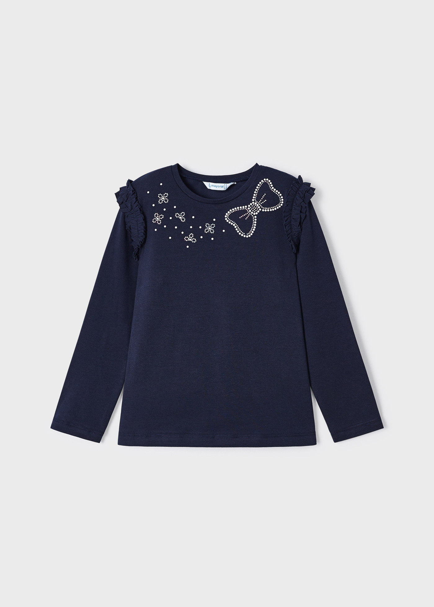 Camiseta Better Cotton com apliques para meninas - menina