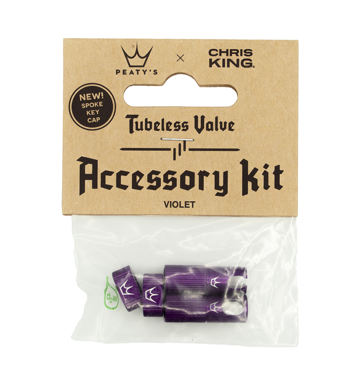 Peatys x ChrisKing Tubeless Ventil Kit Violet