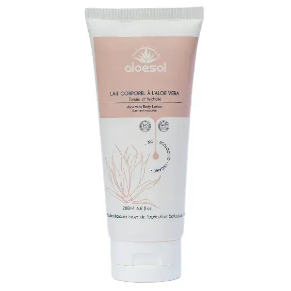 Aloesol Lait Corporel Tonifiant à l'Aloe Vera Bio 200ml