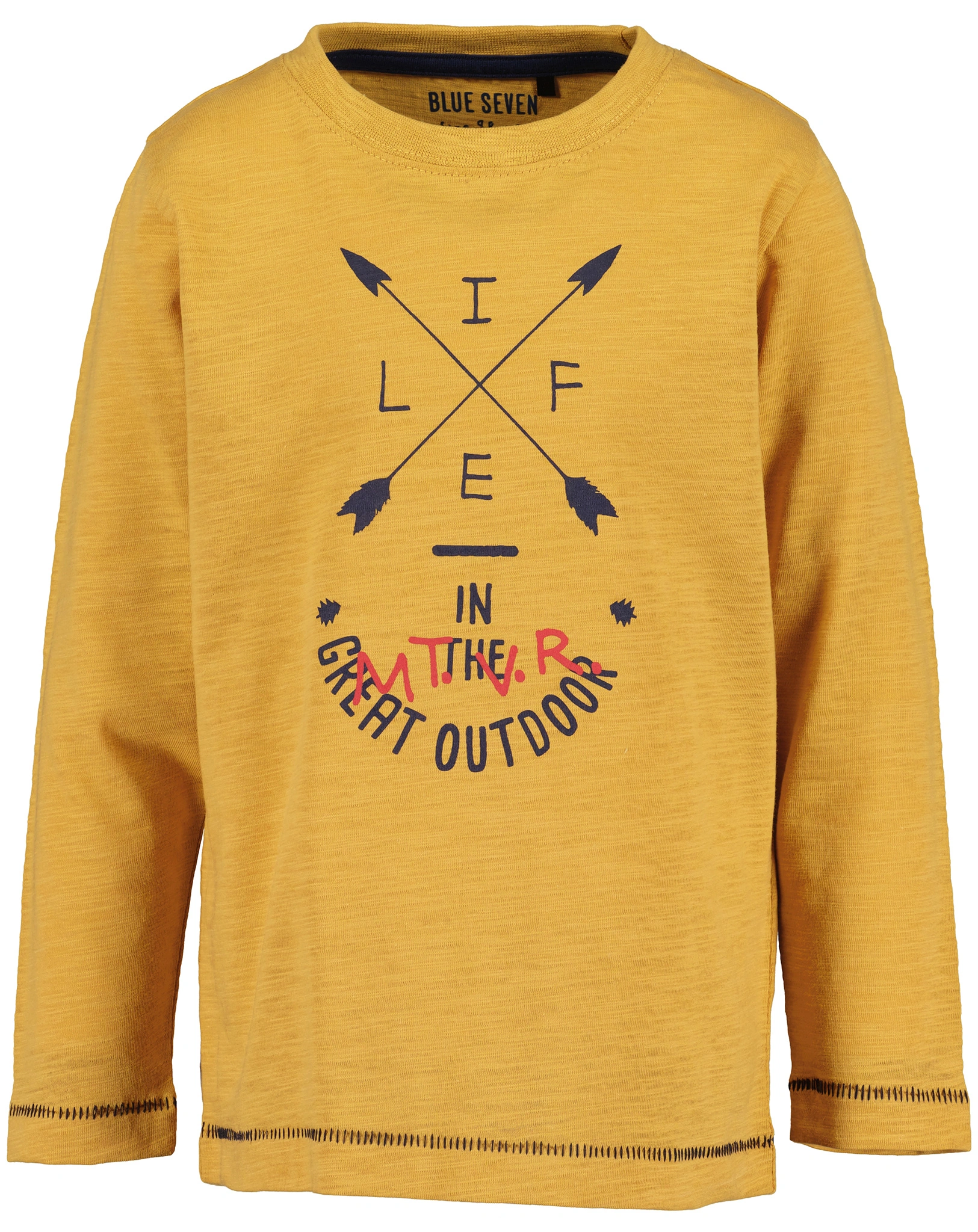 Langarmshirt GREAT OUTDOOR in honig