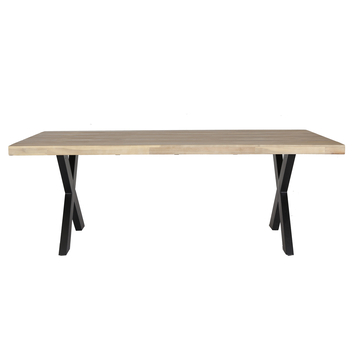 Wakefield tuintafel Thijs light teak hout 240 x 90 cm