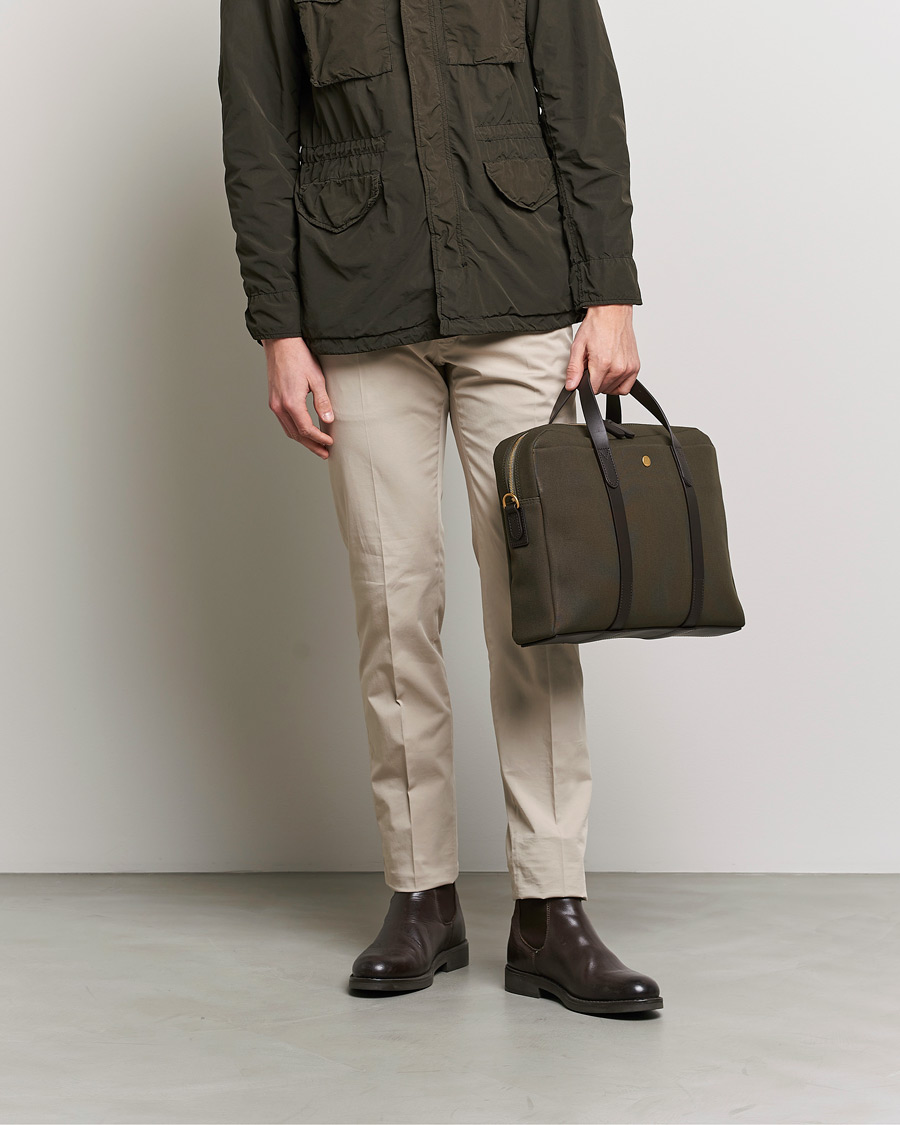 Mismo M/S Aspire Briefcase Army/Dark Brown