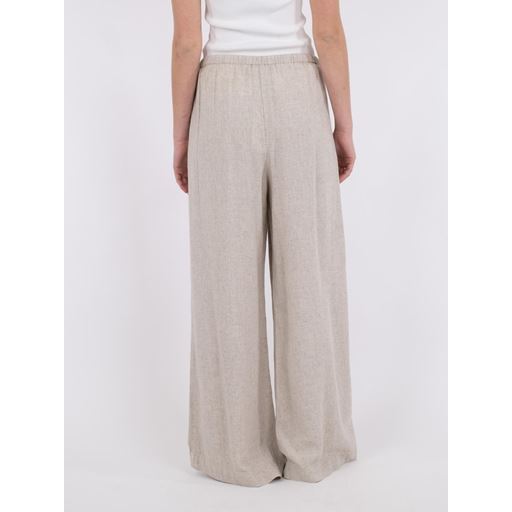 Neo Noir Lissabon Soft Linen Bukser, Sand, 34
