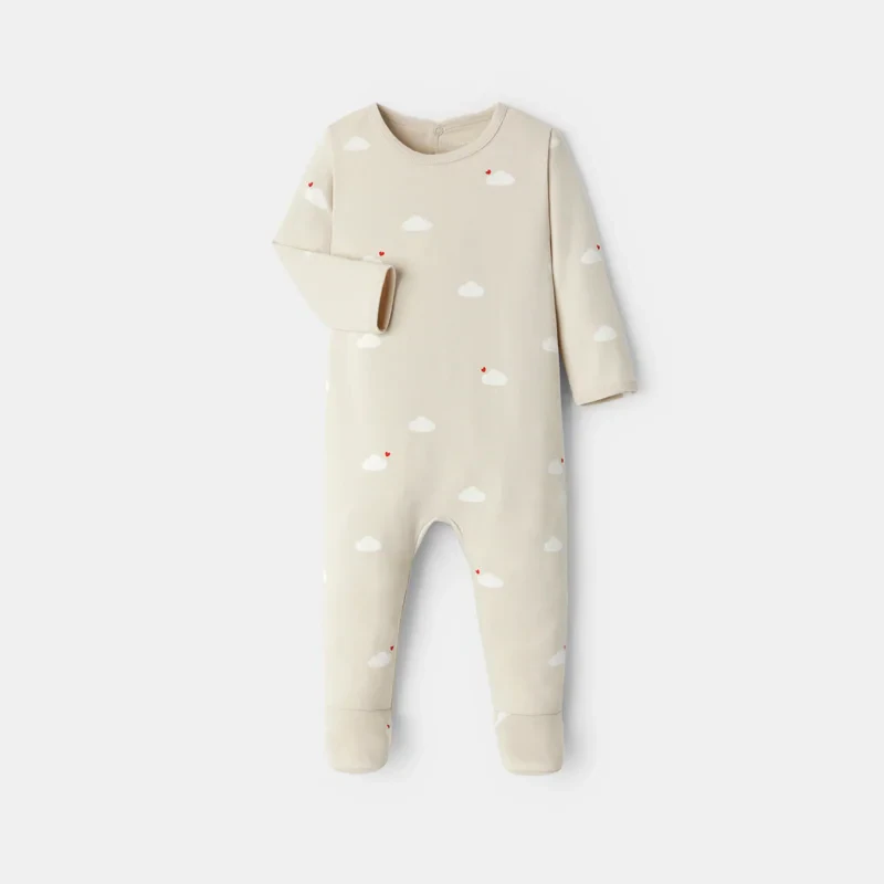 Dors-bien en coton beige bébé mixte Beige
