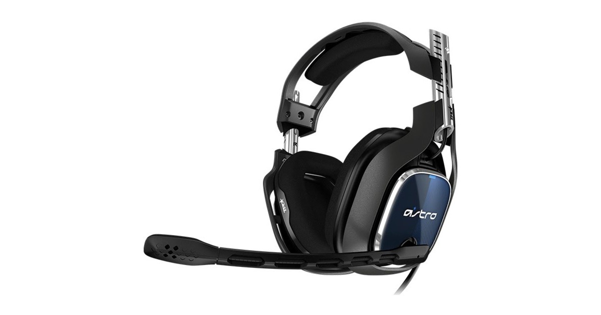 ASTRO GamingA40 TR headset over-ear gaming headset  (Zwart/blauw, PC, PlayStation 4)