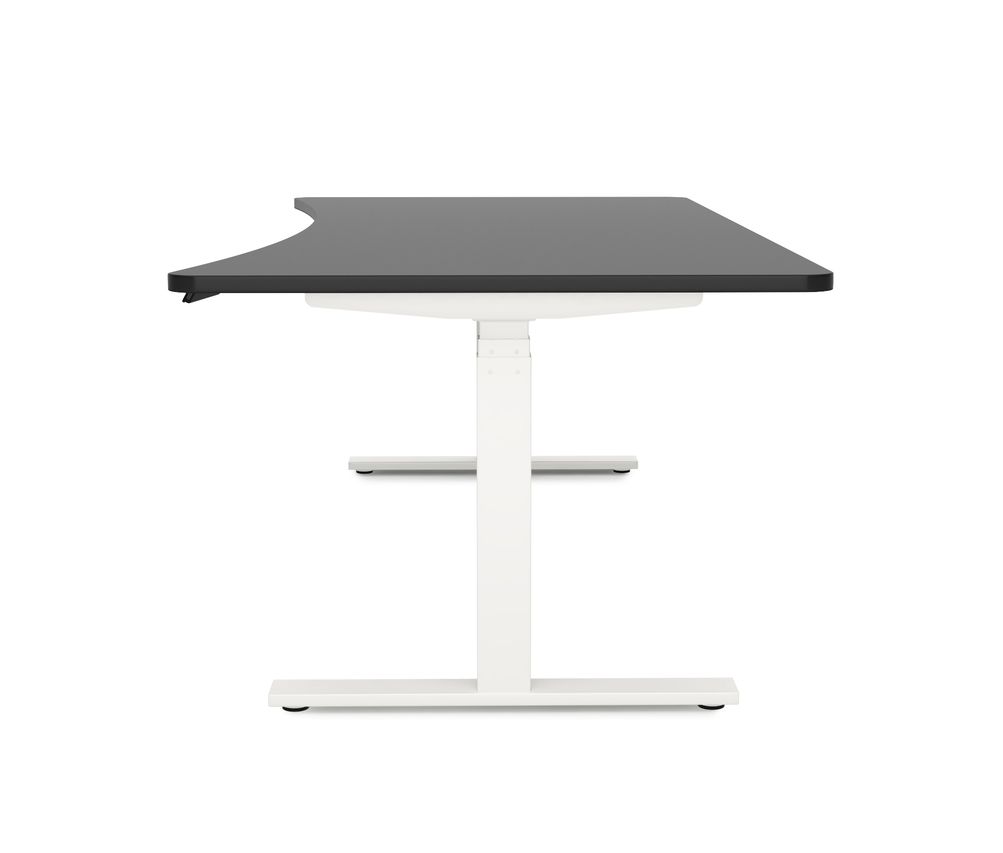 Stehpult elektrisch PREMIUM schwarz/weiss 200 x 92 cm
