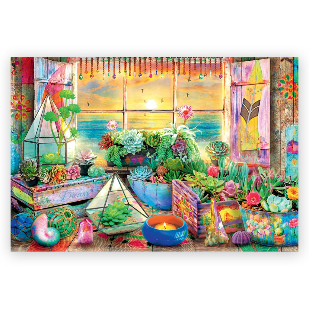 Puzzle Wood Craft - Beach House - 500 Pièces