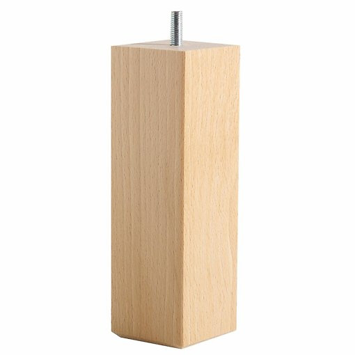 LA REDOUTE INTERIEURS<br>Conjunto de 4 pés para base de cama, quadrados, altura 17 cm