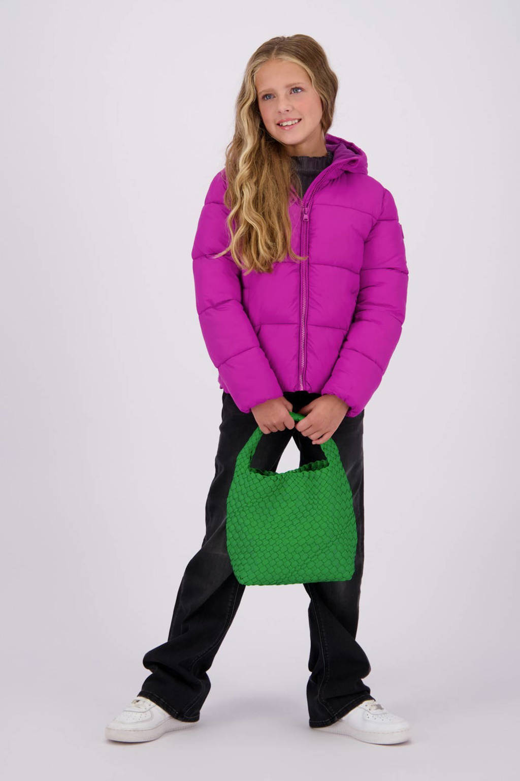 Vingino gewatteerde winterjas Tanna fel fuchsia