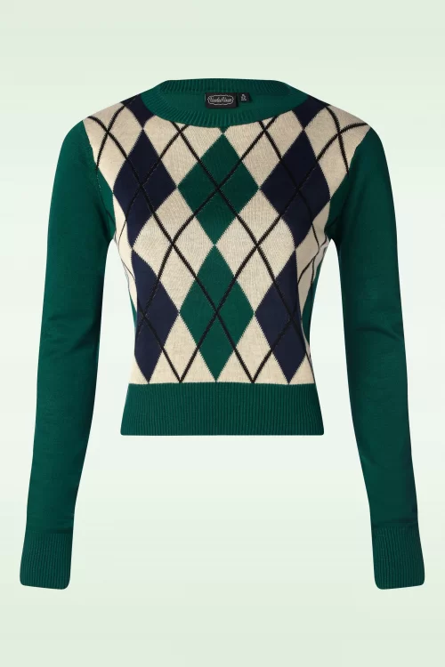Vixen Argyl trui in multi
