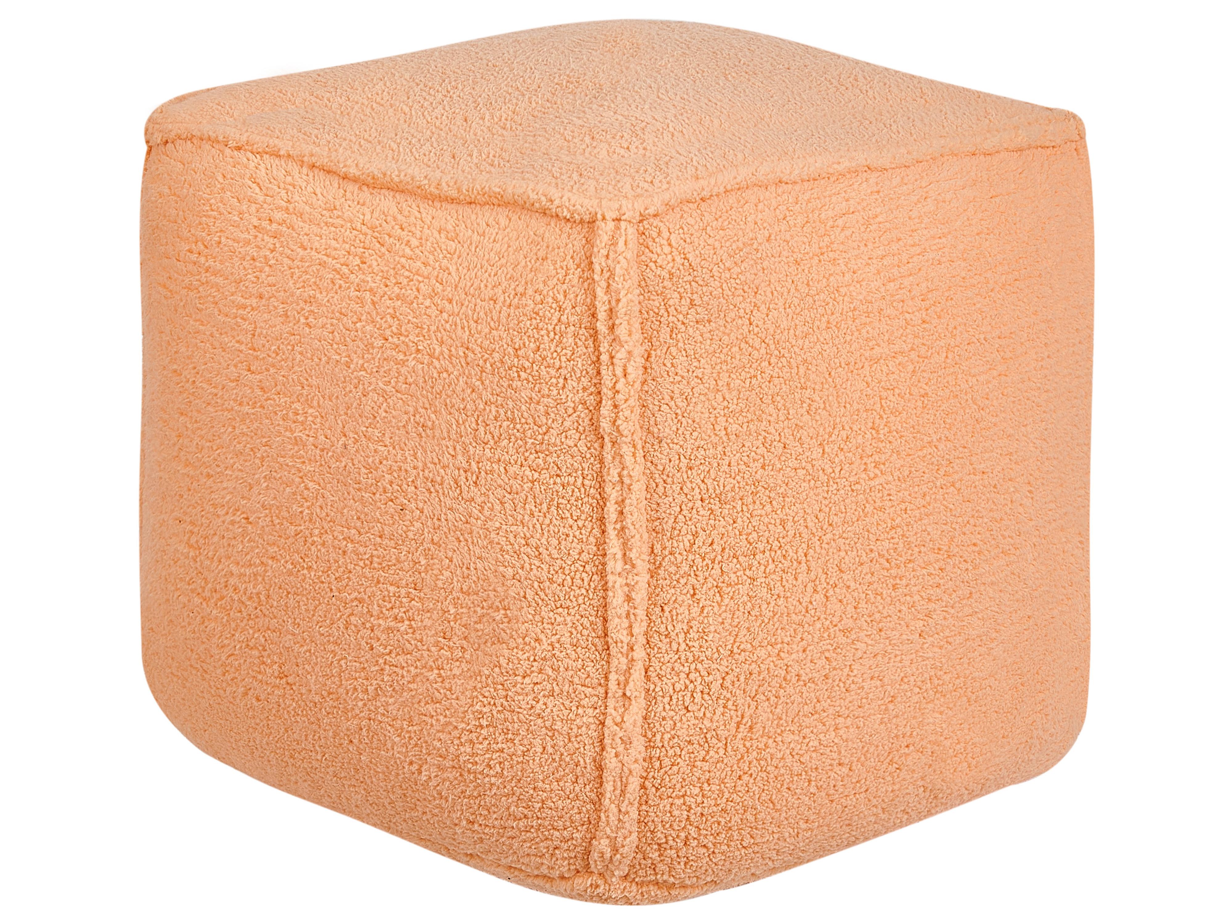 Poef ALIPUR Bouclé Oranje