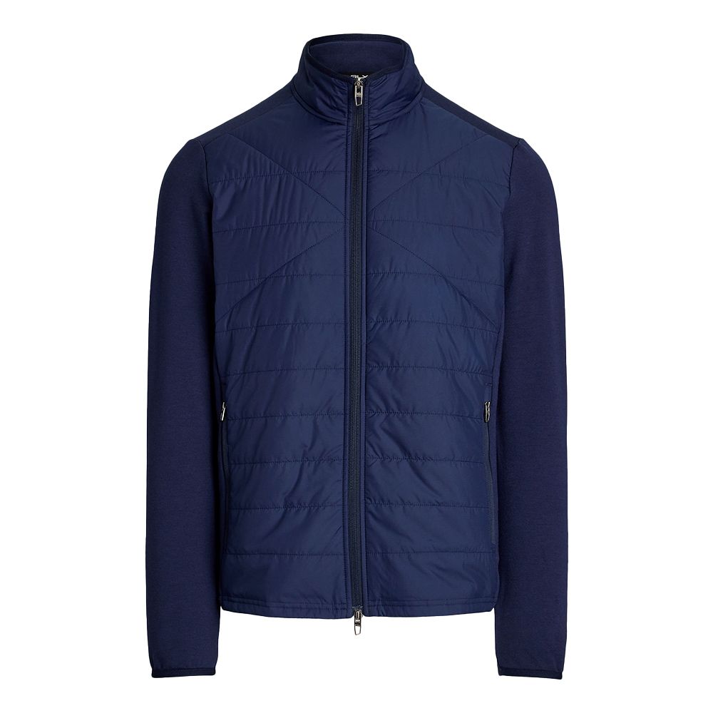 Hybrid Mock Neck Jakke Herre Navy