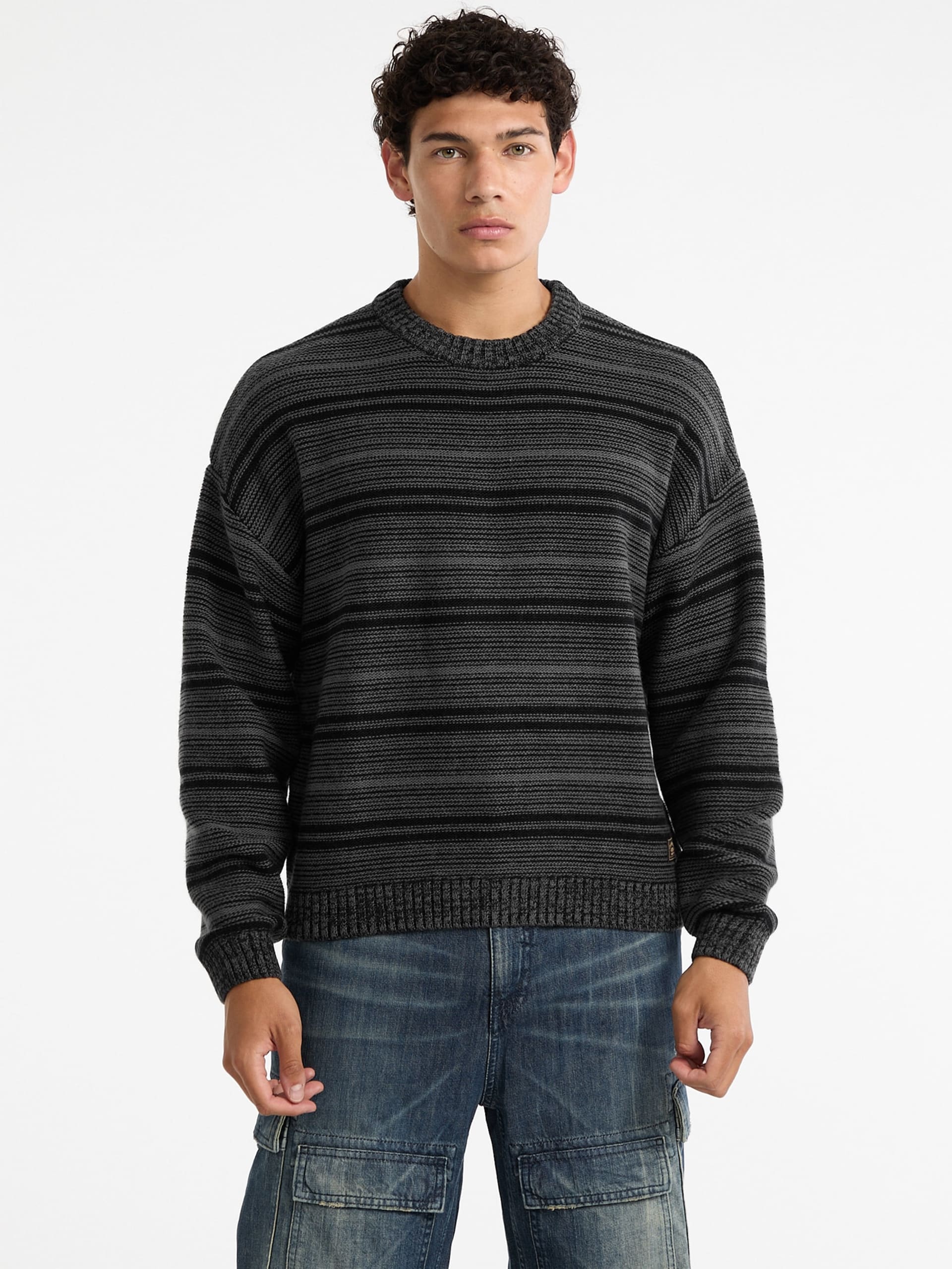Suéter Boxy Stripe da GUESS Originals