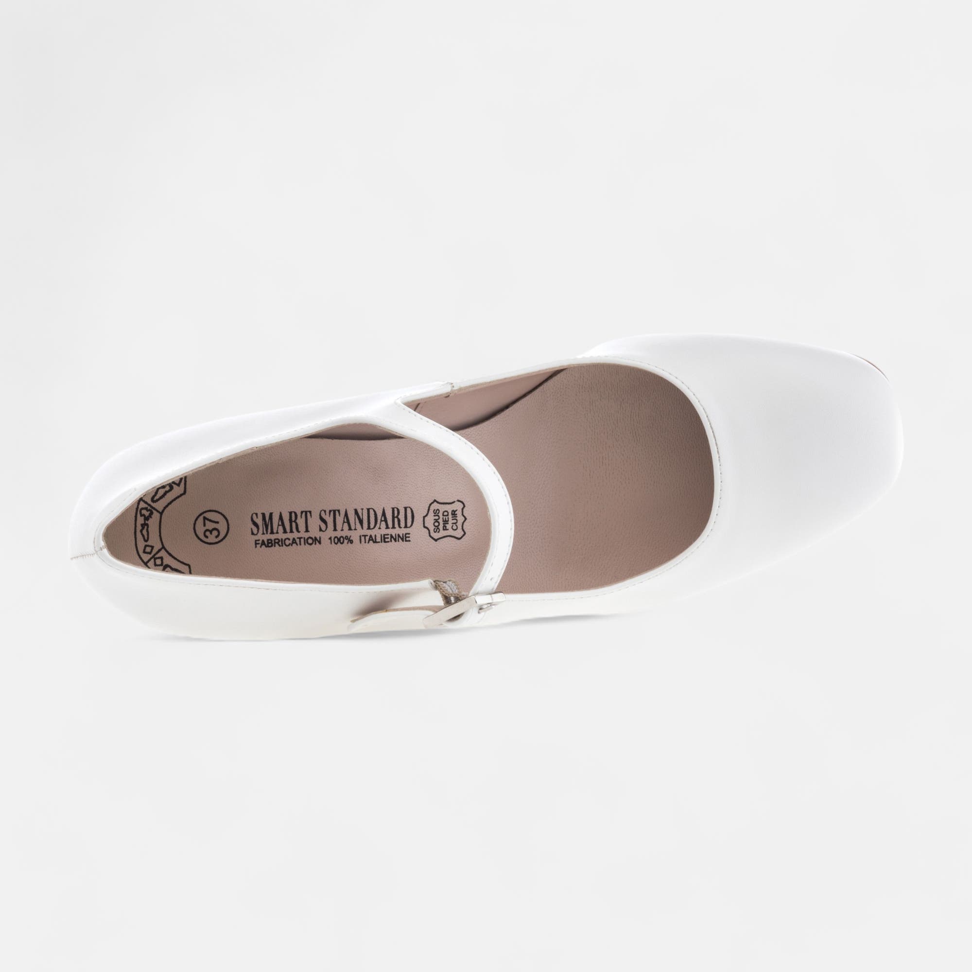 Babies à talon Femme blanc