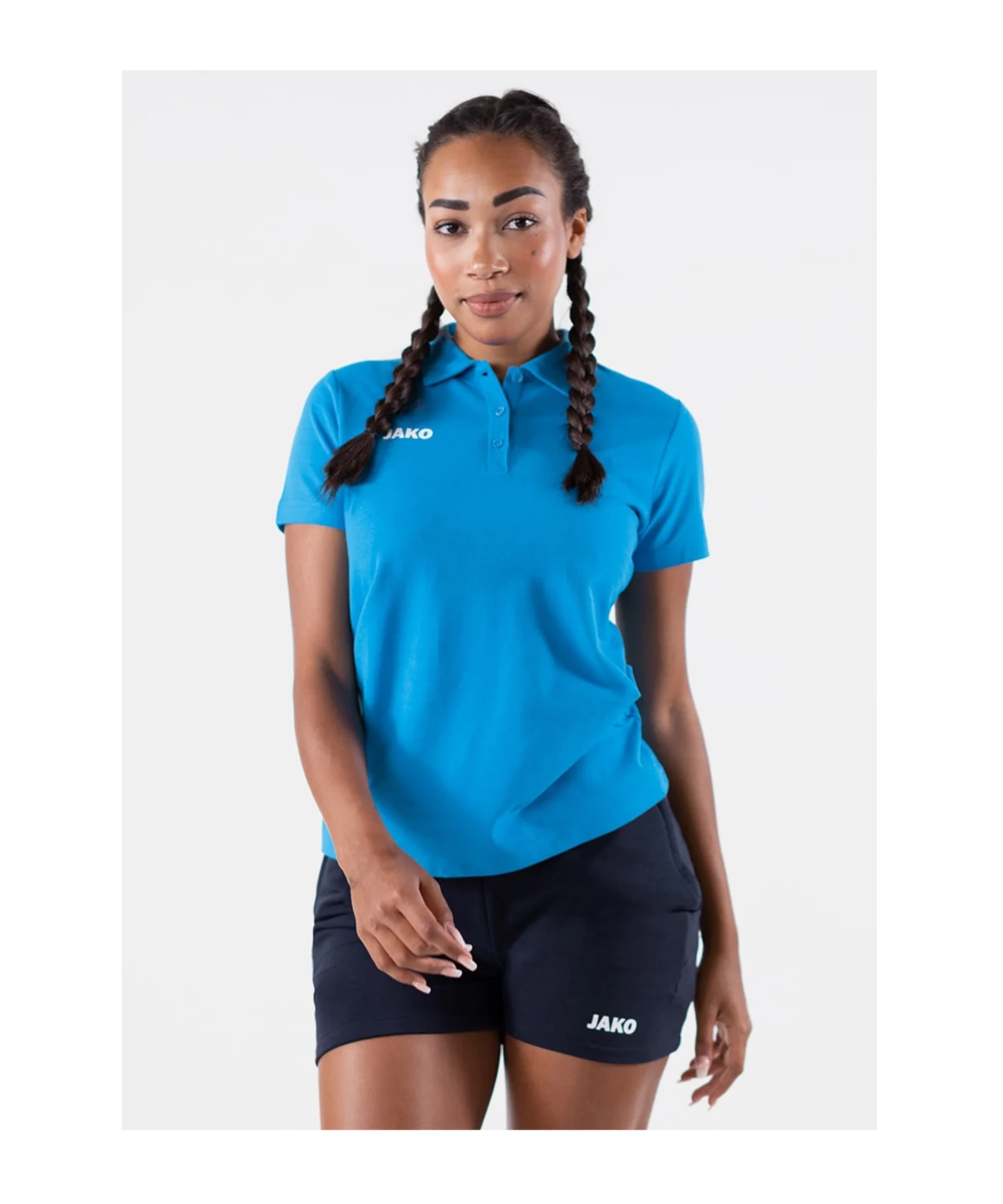 JAKO Base Poloshirt Damen Blau F89