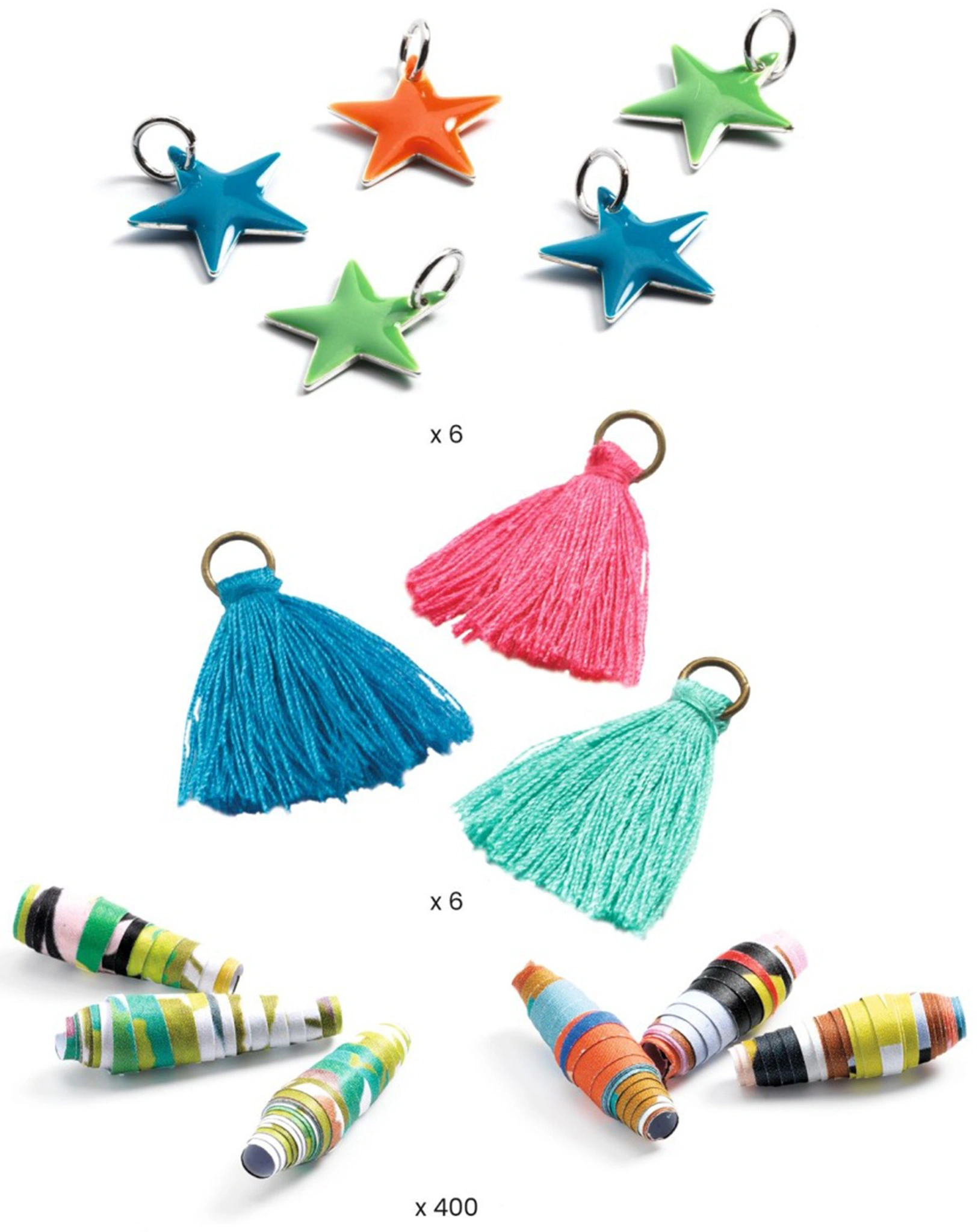 Schmuckbastelset PAPIERPERLEN - POP für 35 Armbänder