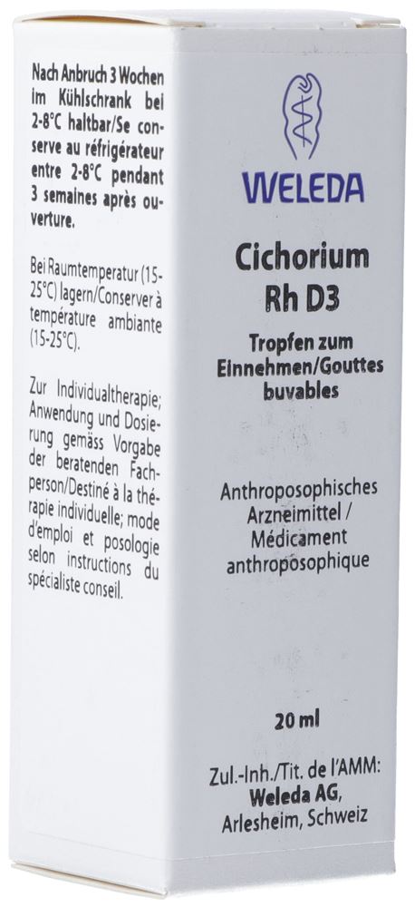 Weleda Cichorium Rh 3 D<br>20 ml, Dilution, Dilaq