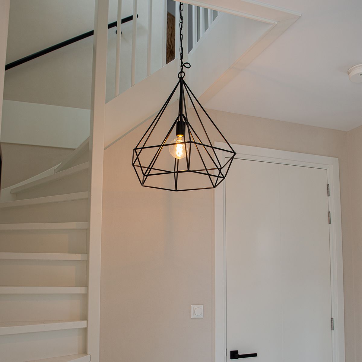Scandinavische hanglamp zwart - Karkass