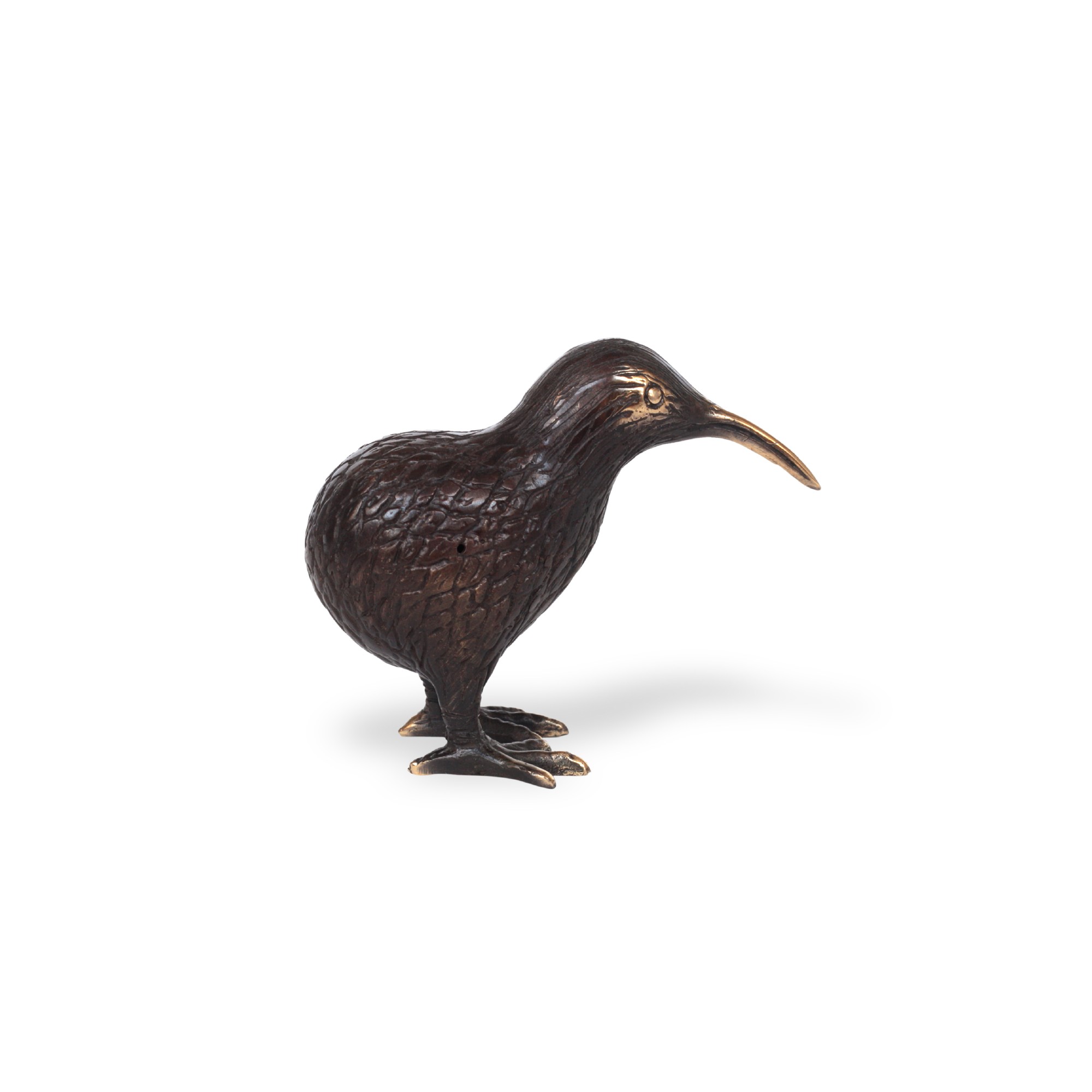 Vogelstatue 'Kiwi', bronze, H 6 cm, T 8,5 cm, B 4 cm von fischer's lagerhaus