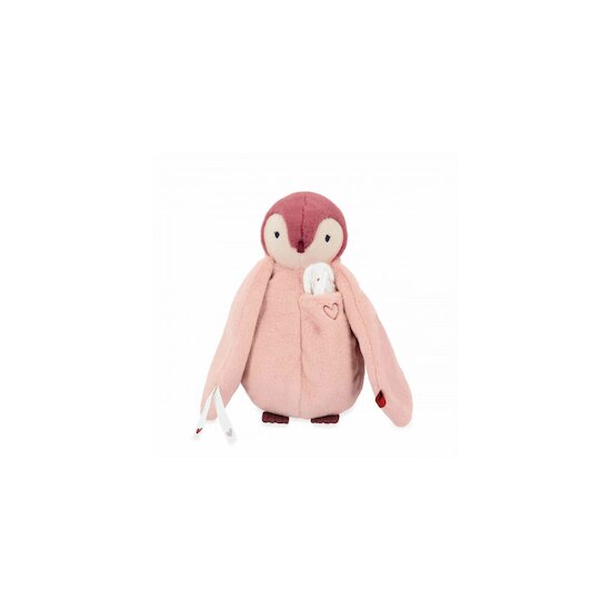 Peluche à bisous manchot   Rose        20 cm   de               Kaloo