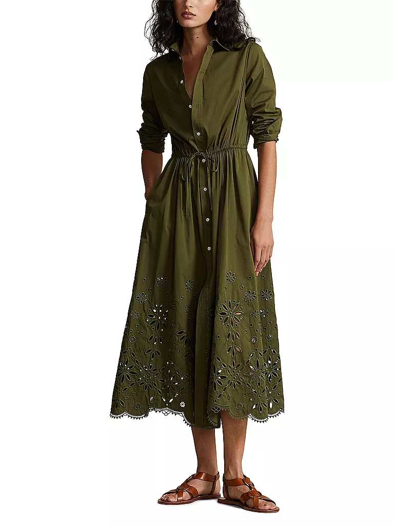 POLO RALPH LAUREN Midikleid olive