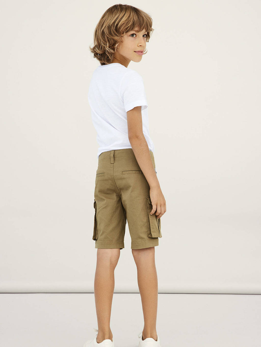 NAME IT regular fit cargo bermuda NKMRYAN bruin