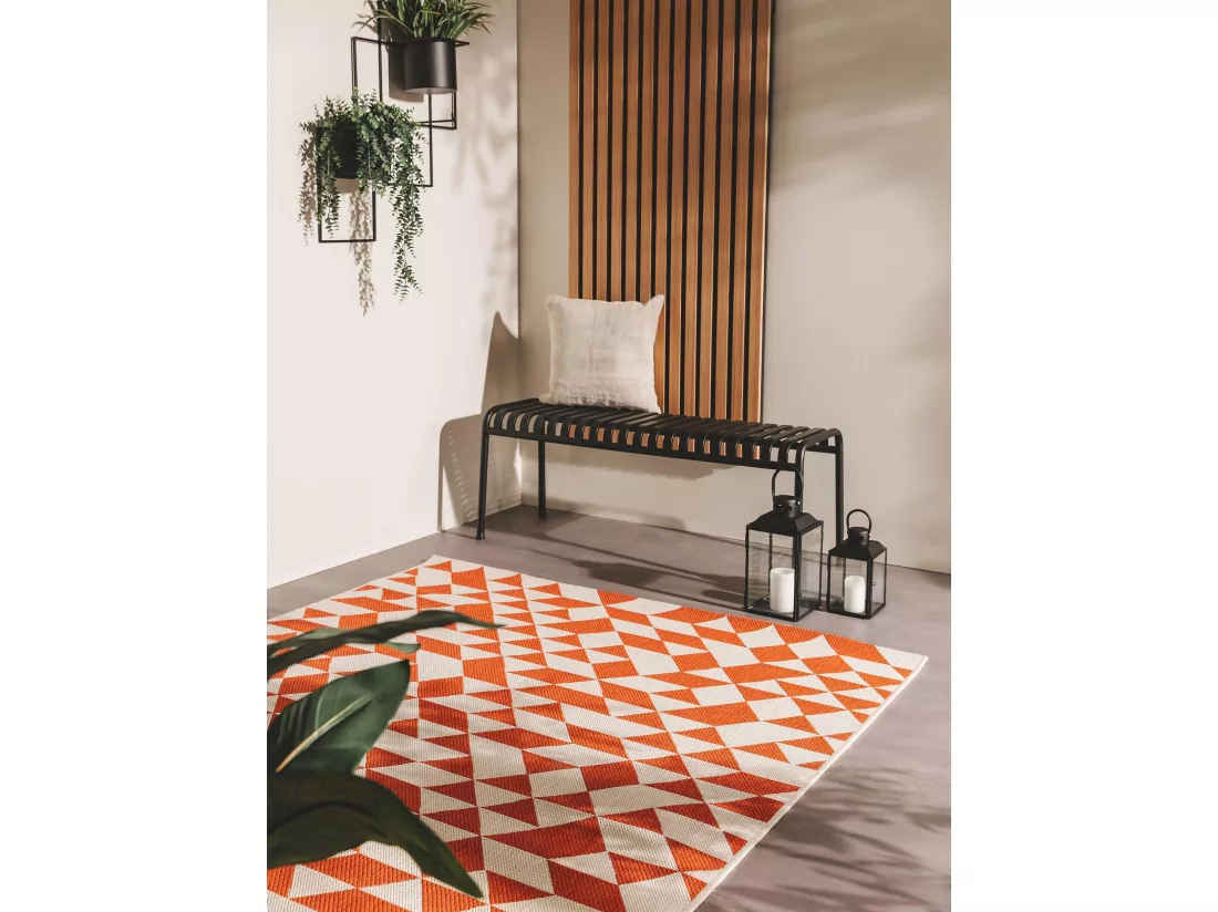 Tapis d'extérieur & intérieur Cleo Orange 120x170 cm