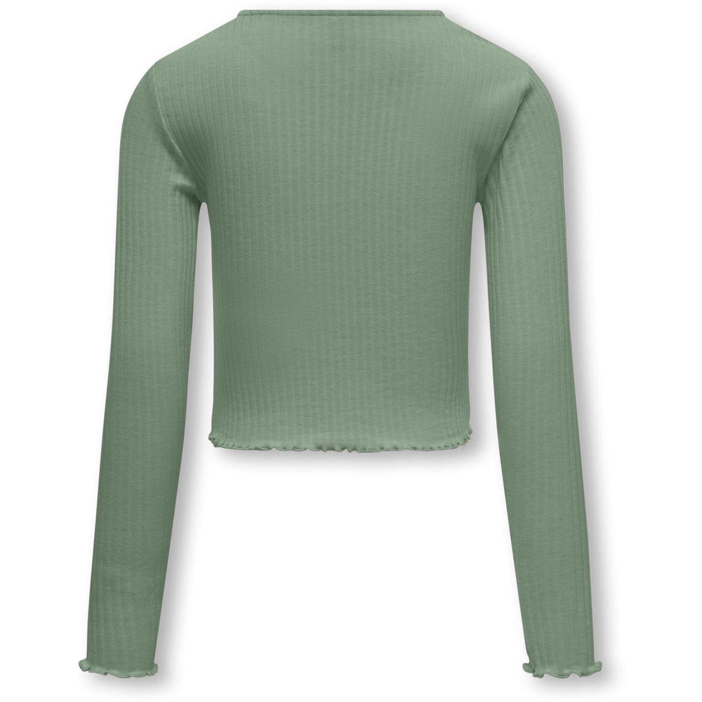 Køb kids ONLY Hedge Green Nella O-Neck Bluse Noos