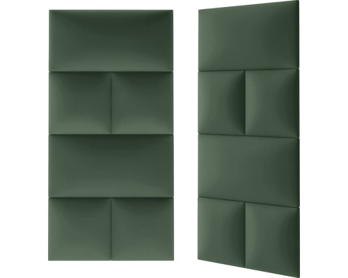 Kingston wandkussen, saliegroen, donkere fluwelen look, 30 x 60 cm