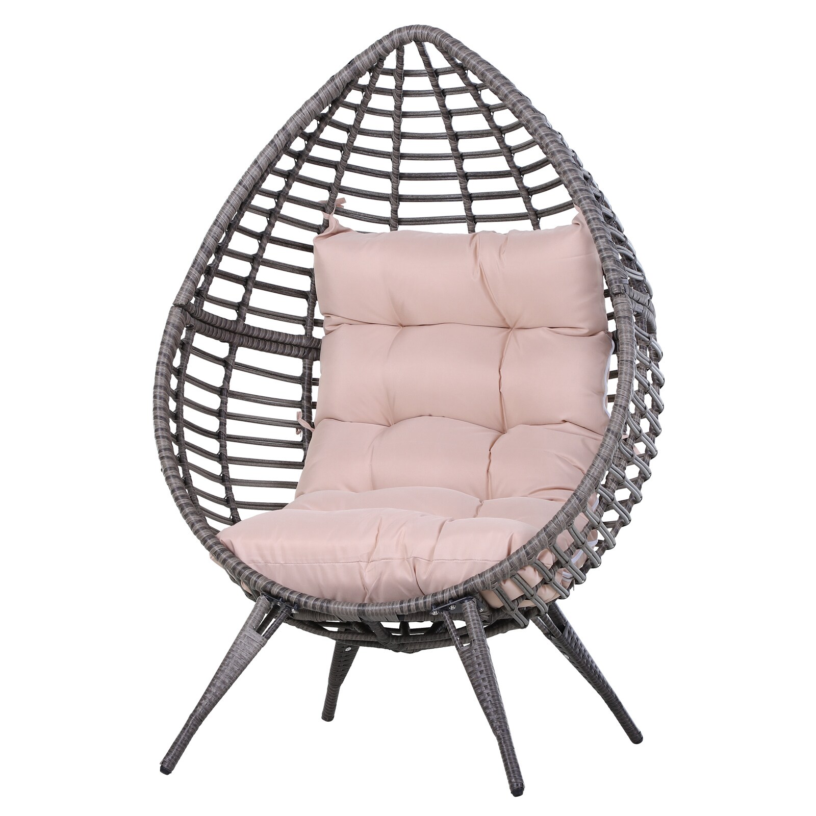 Outsunny Gartensessel in Tropfen Design 101L x 89B x 156H cm