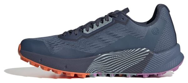 Chaussures Trail Running adidas Terrex Agravic Flow 2 Bleu Rose Orange Femme