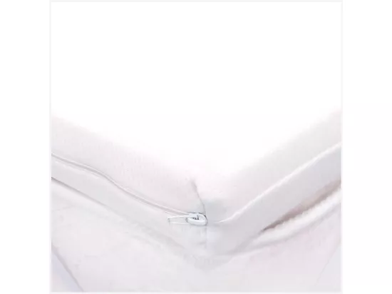 Surmatelas en Waterfoam 180x200 haut de 3 cm, déhoussable, tissu AloeVera | Topper H3