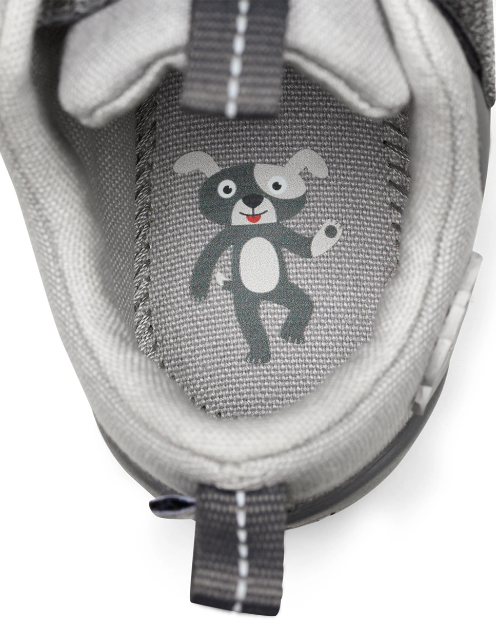 Klett-Halbschuhe LUCKY DOG in grau