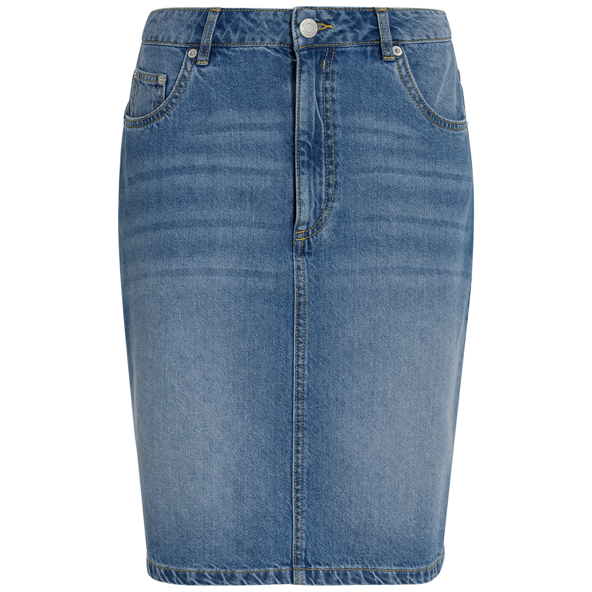 Jonas Nielsen Damen Jeansrock in Denim-Optik hellblau