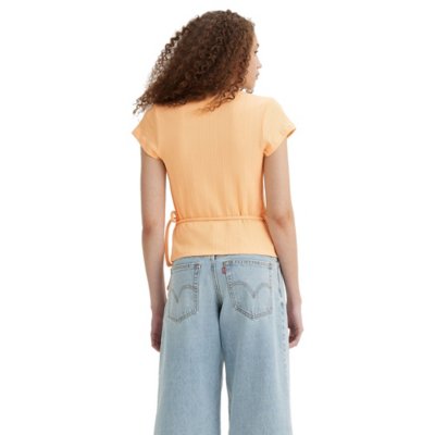 Tee-shirt à manches courtes femme Dry Goods Pointelle Wrap LEVIS
