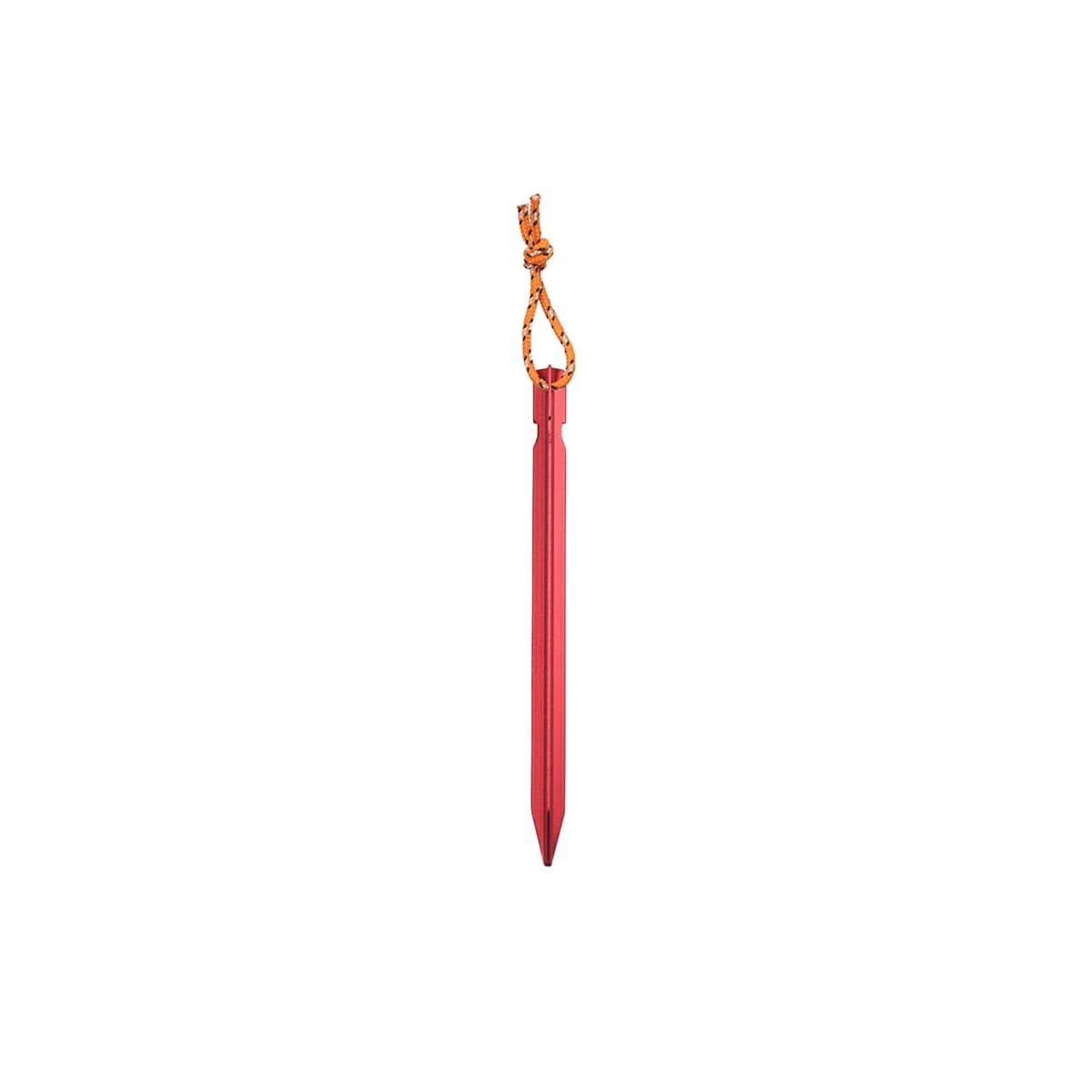 Teltplugger / jordplugger med hempe 18 cm Aluminium Rød/oransje 8-pakning