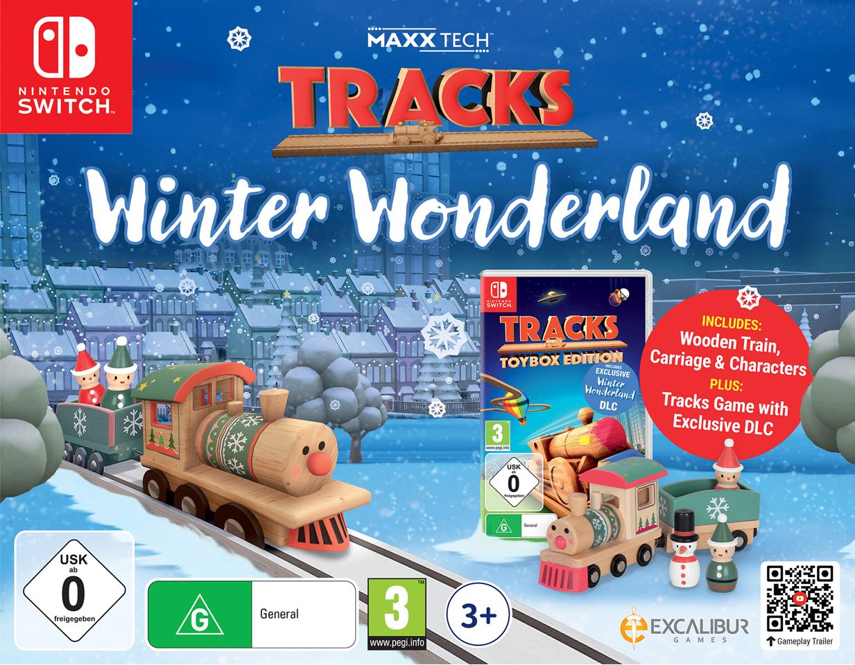 Maxx Tech Tracks Winter Wonderland Kit For Switch- Nintendo Switch