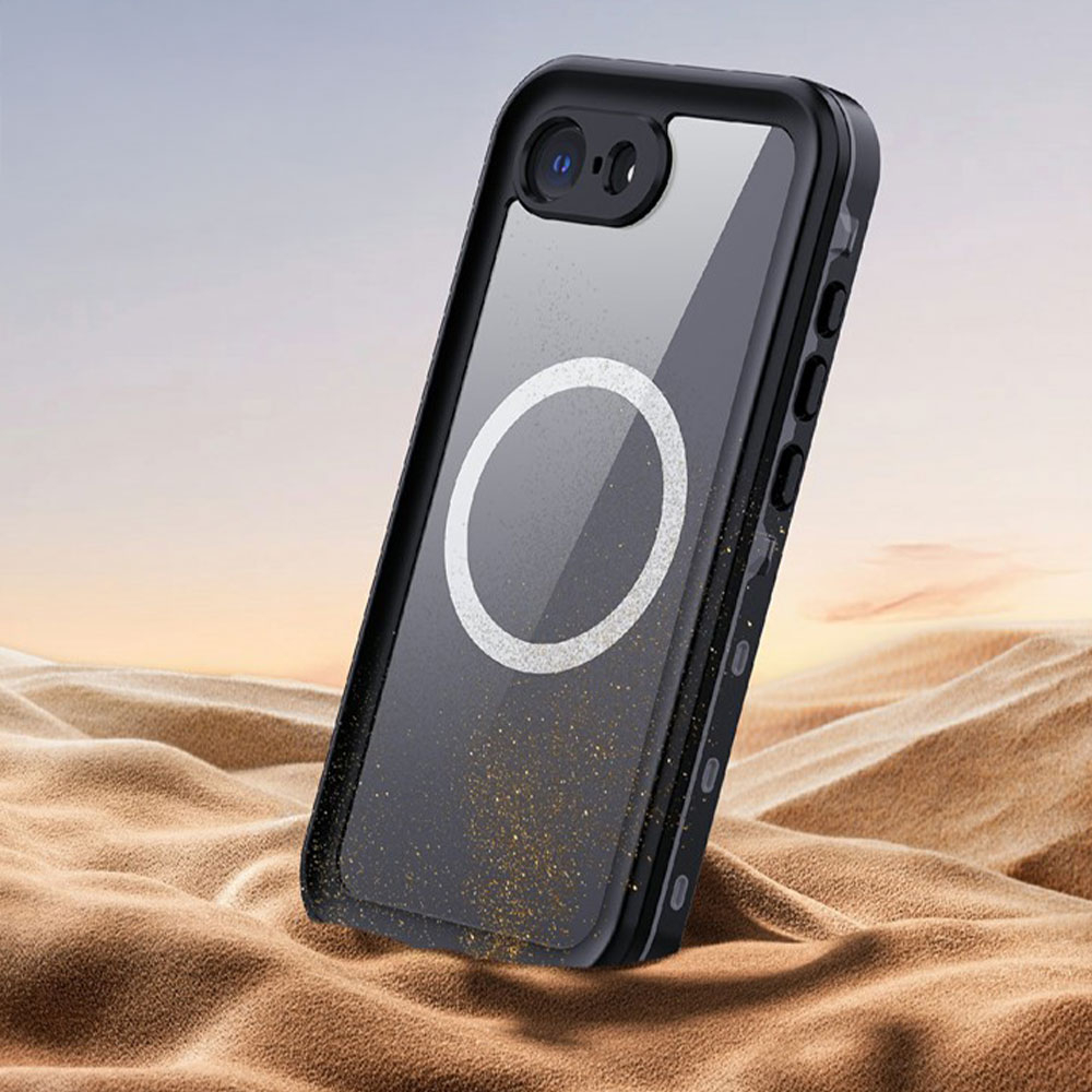 iPhone 16e MagSafe Wasserfeste Outdoor Schutz Hülle (IP68) - Schwarz