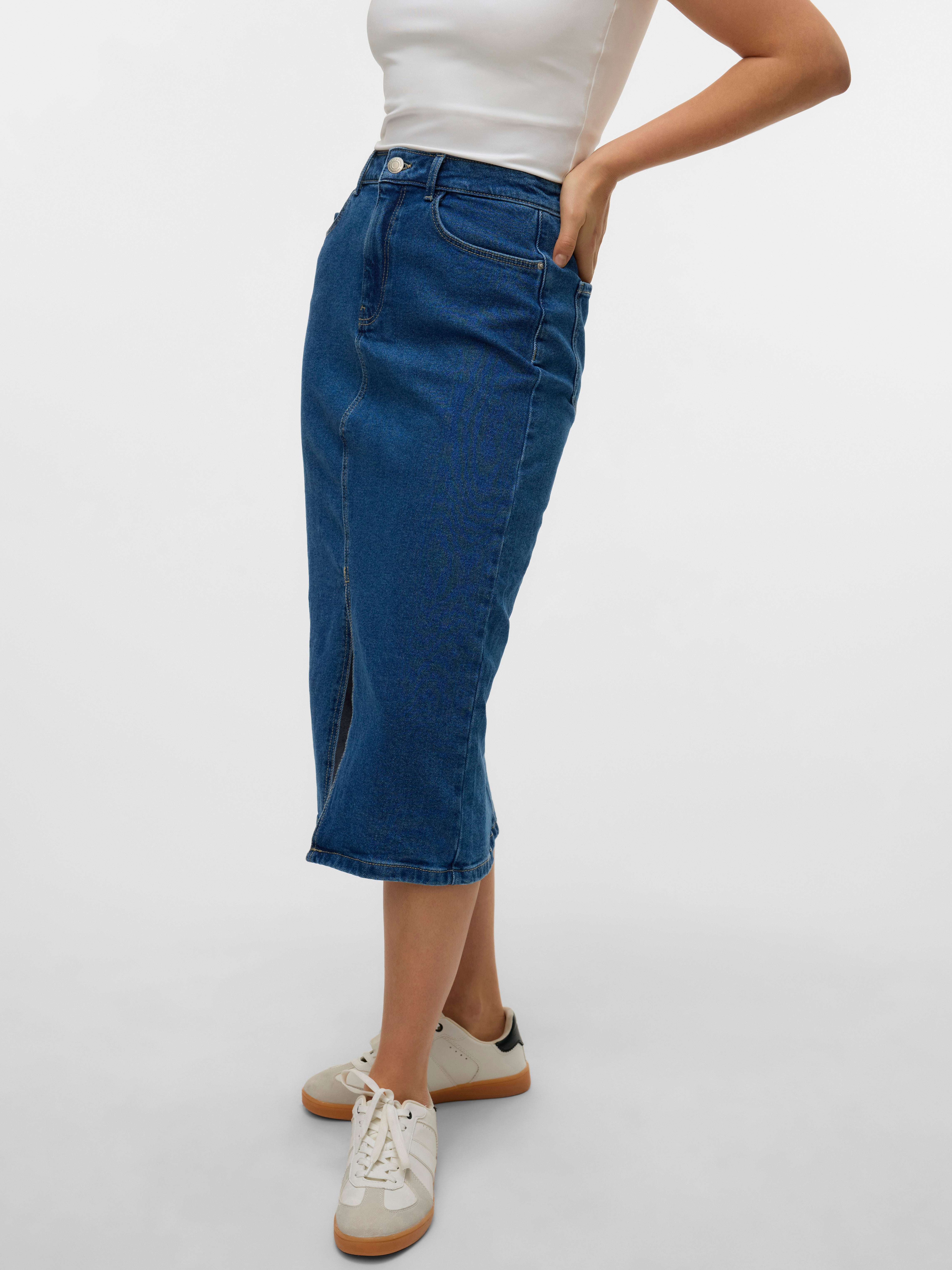 VMNATALIE High waist Midi-rok