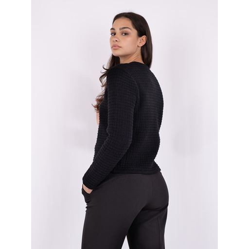 Neo Noir Limone Knit Cardigan, Sort, 42