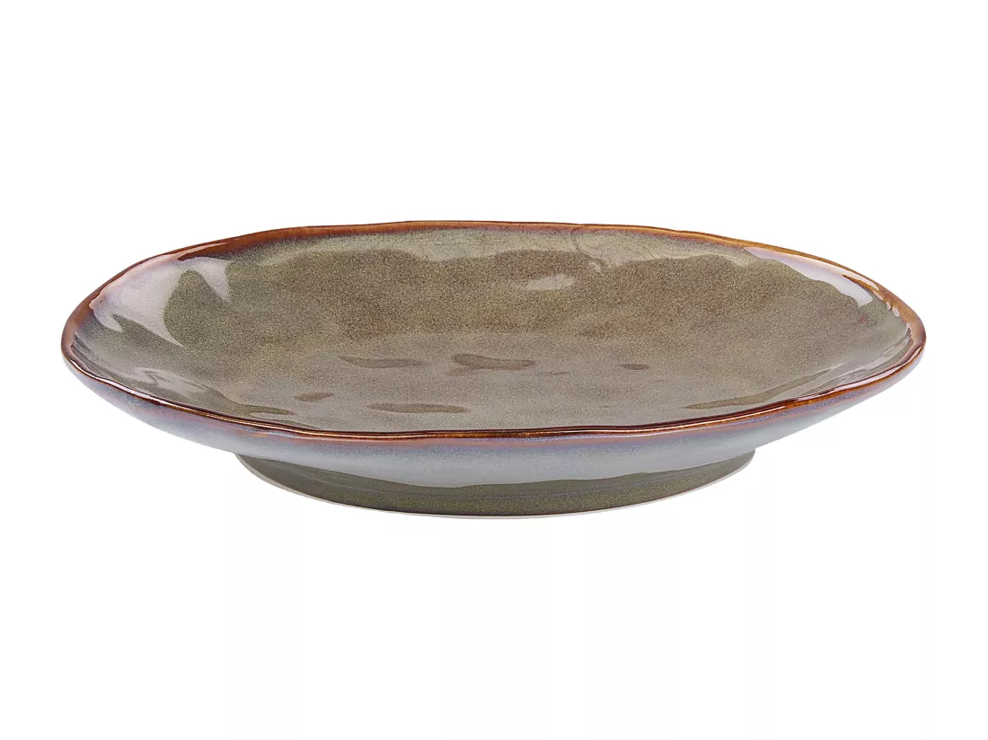Set de 16 couverts de table THYME Grès Vert foncé