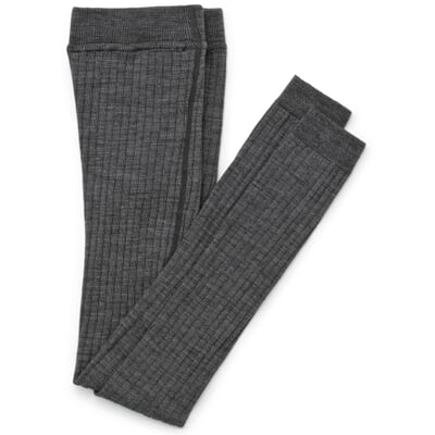 Kinder-Leggings Merinowolle, Dunkelgrau