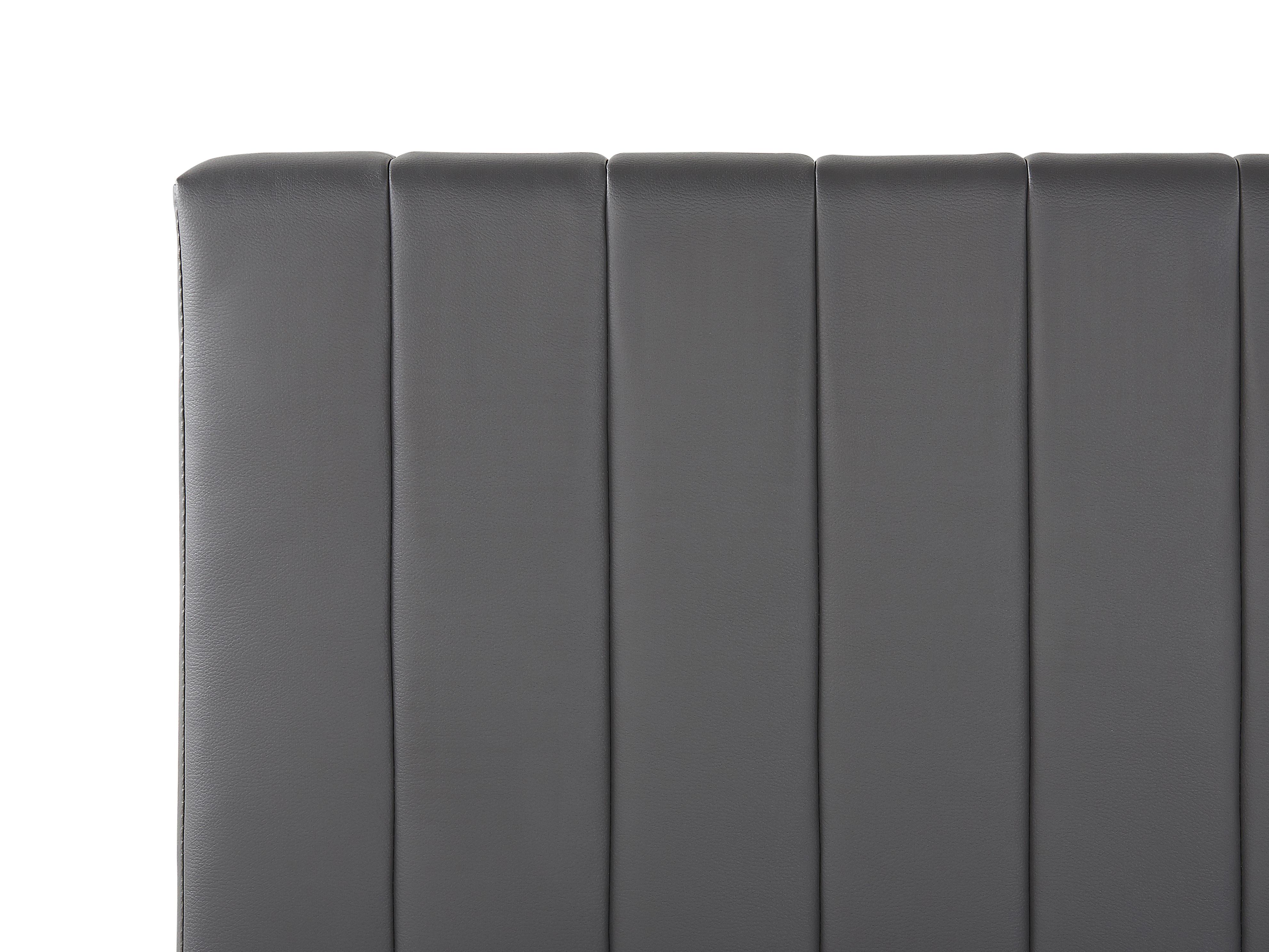 Bed Kunstleer POITIERS 160 x 200 cm Grijs