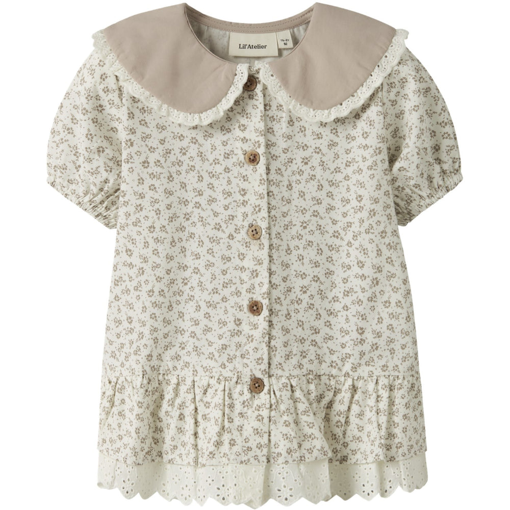 Køb Lil'Atelier Coconut Milk Nmffjola Ss Loose Skjorte Lil