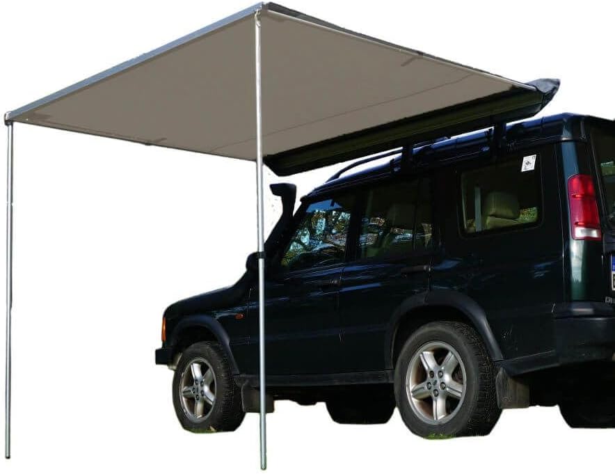 Prime Tech Fahrzeug-Markise 250x200x210 cm grau, auch für Dachzelte – Diverse Modelle