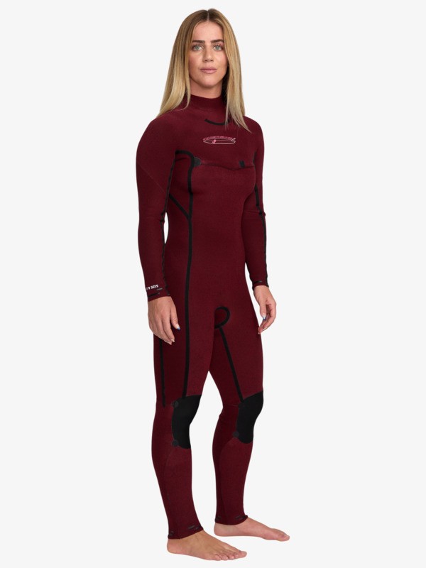 4/3 Elite Xtra Stretch Combinaison de surf zip poitrine Noir Femme