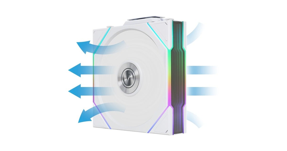 Lian LiUNI FAN TL 120 Wireless Reverse Blade RGB case fan  (Wit, 120 x 124 x 28 mm, PWM)