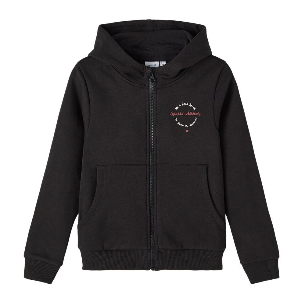Name it Sweat Noir zippé Fille Name It Folise